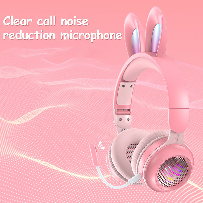 Rabbit Ear Wireless Headphones – Luminous & Extendable - Image 2