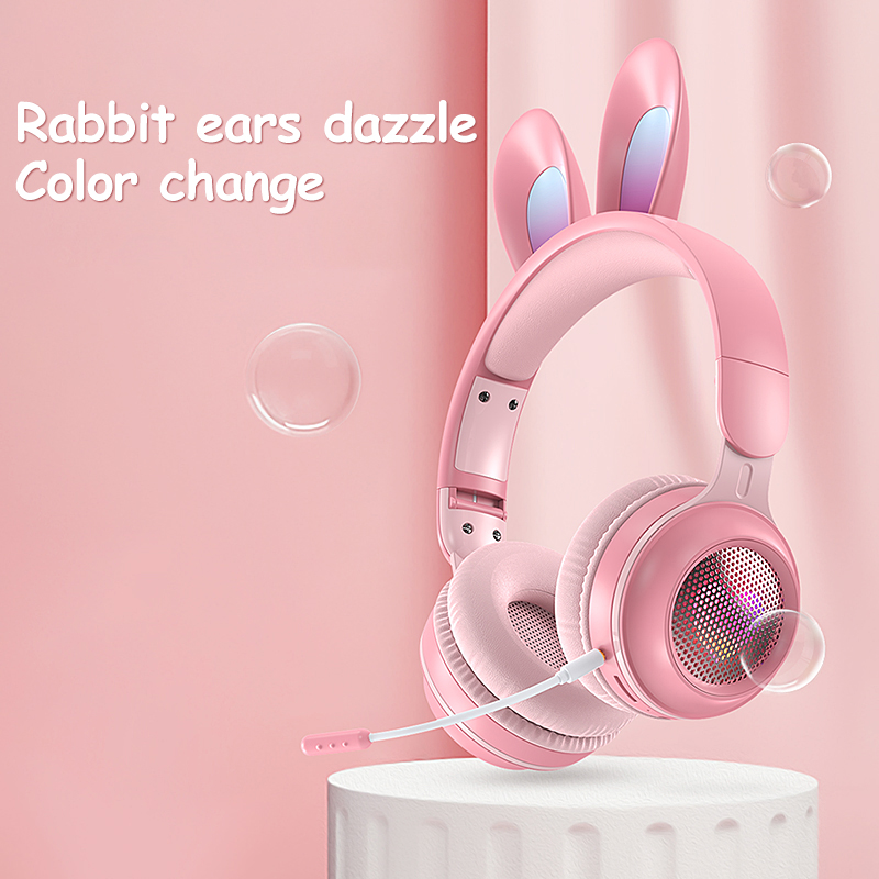 Rabbit Ear Wireless Headphones – Luminous & Extendable - Image 3