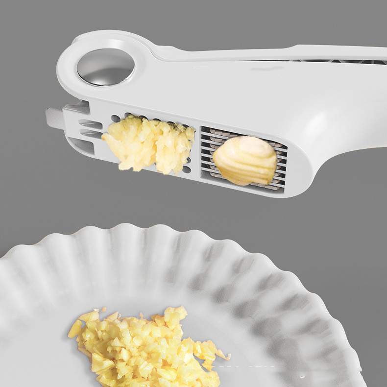 Premium Manual Garlic Press - Light Luxury Kitchen Essential - Image 2