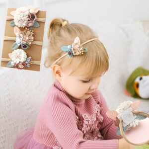 Princess Flower Hair Accessories Set for Girls